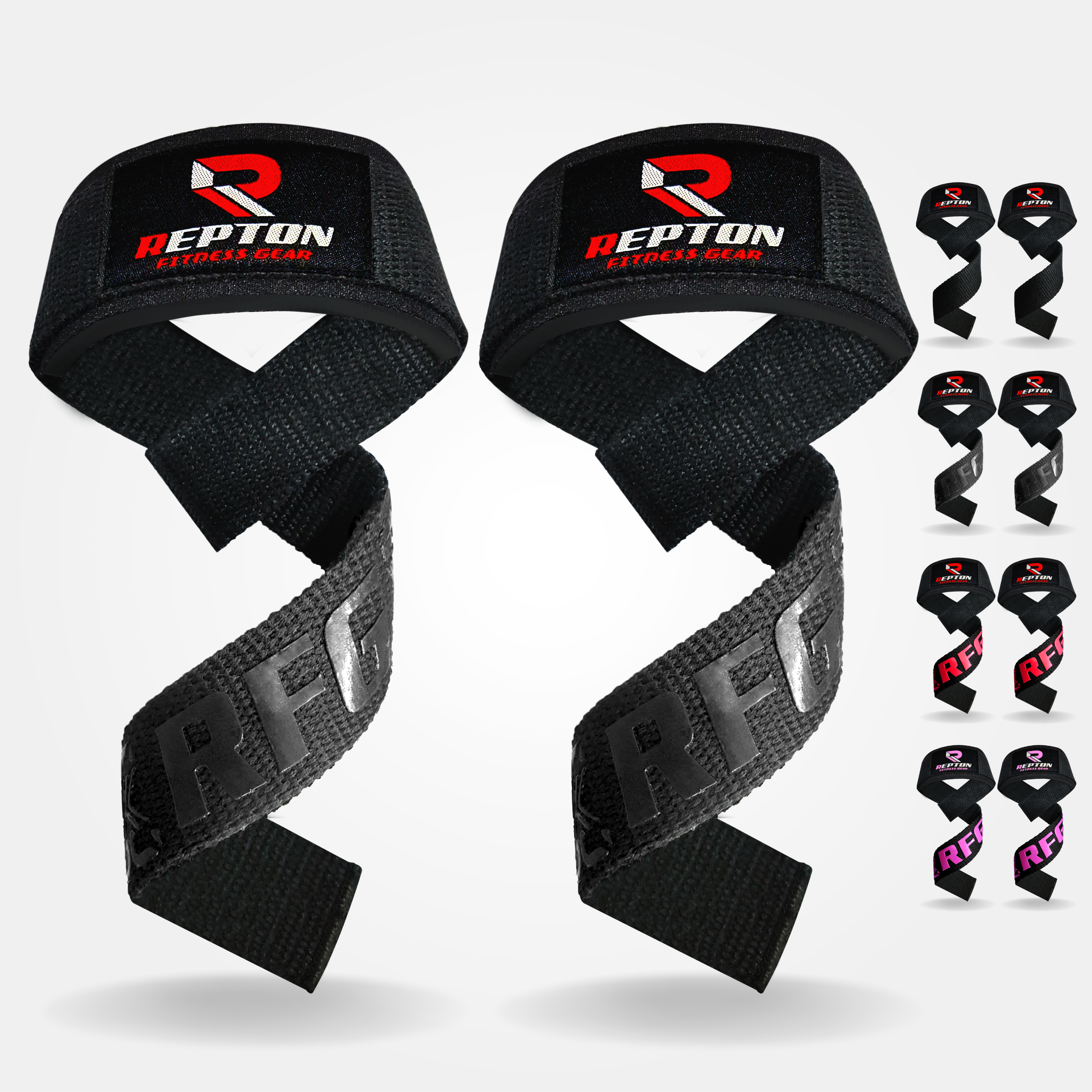 Weight Lifting Straps, Powerlifting Deadlifting, Anti Slip 60CM Hand Bar Grip, 5MM Neoprene Wrist Support, for Heavy Duty Bodybuilding Repton Fitness and Boxing Gears