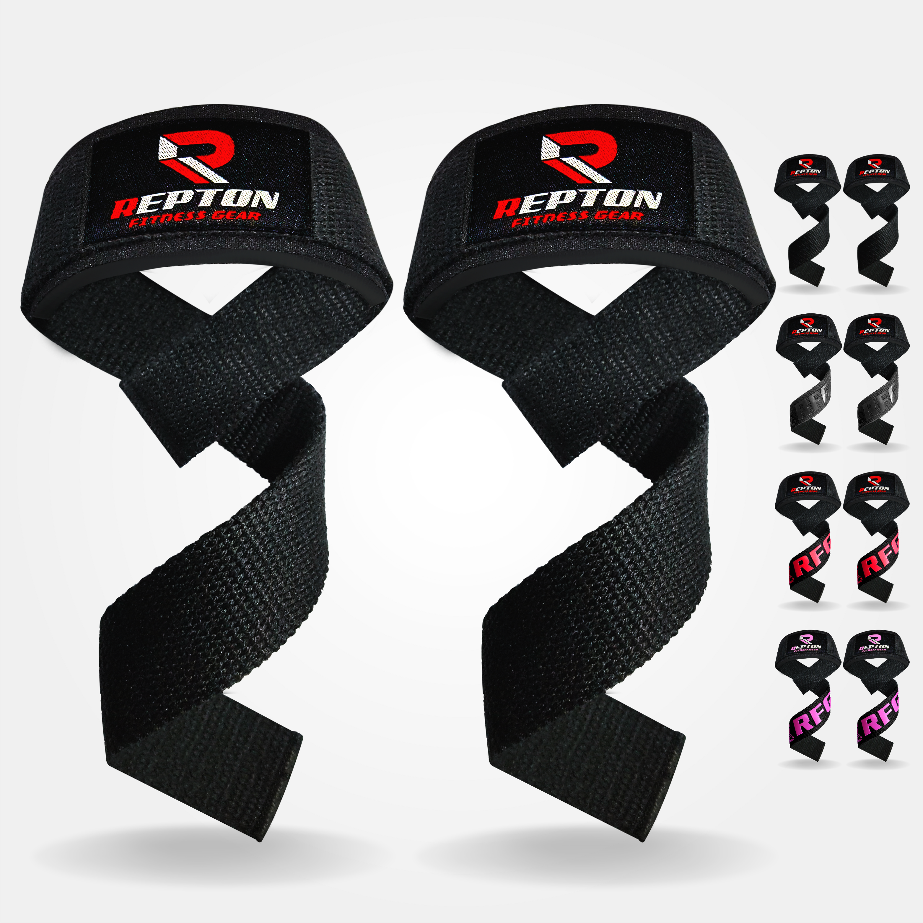 Weight Lifting Straps, Powerlifting Deadlifting, Anti Slip 60CM Hand Bar Grip, 5MM Neoprene Wrist Support, for Heavy Duty Bodybuilding Repton Fitness and Boxing Gears