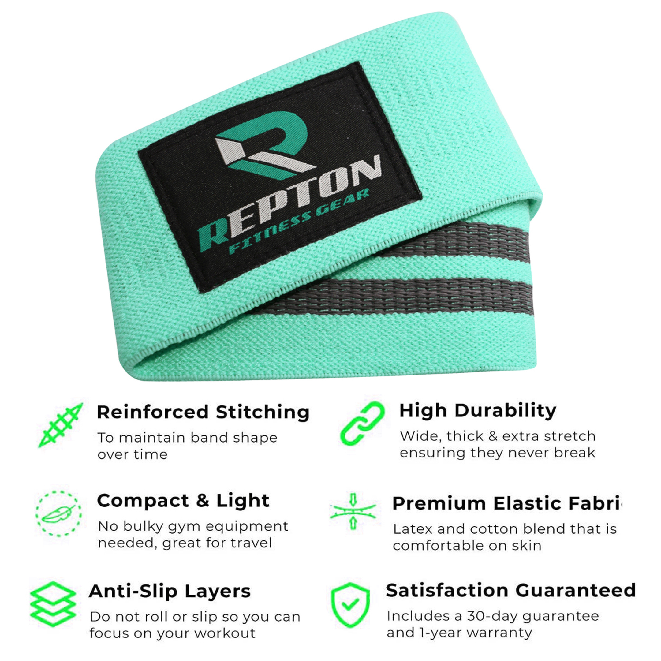 3 Sets Resistance Bands for Glutes, Hips and Legs Exercise Repton Fitness Gear