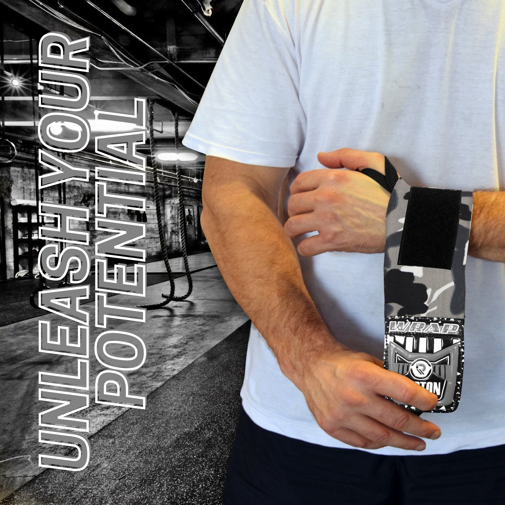 Weightlifting Wrist Wraps 18 inches - Professional Grade with Thumb Loops - Wrist Support Braces - Men & Women - Weight Lifting, Crossfit, Powerlifting, Strength Training Straps Repton Fitness and Boxing Gears