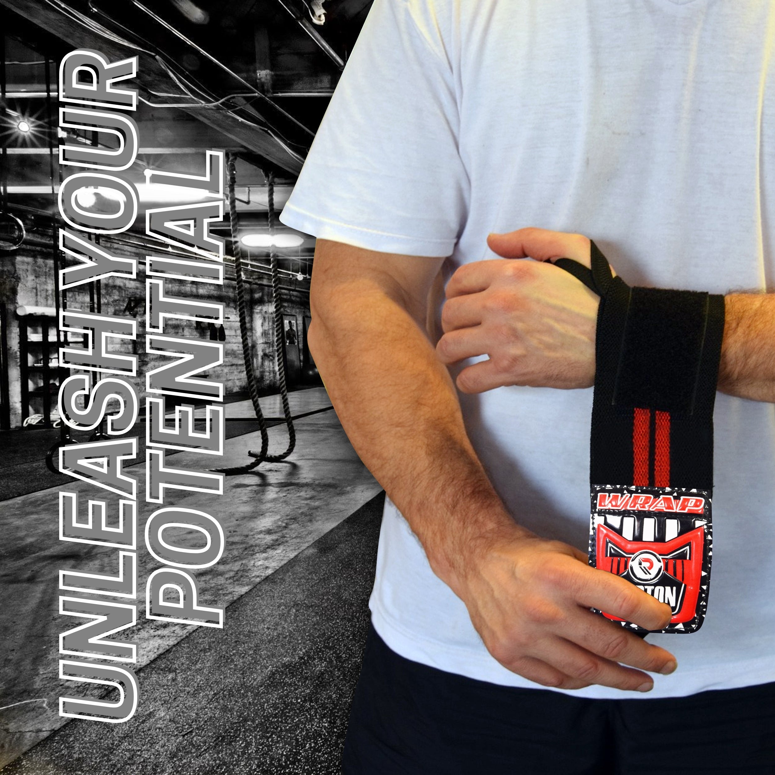 Weightlifting Wrist Wraps 18 inches - Professional Grade with Thumb Loops - Wrist Support Braces - Men & Women - Weight Lifting, Crossfit, Powerlifting, Strength Training Straps Repton Fitness and Boxing Gears