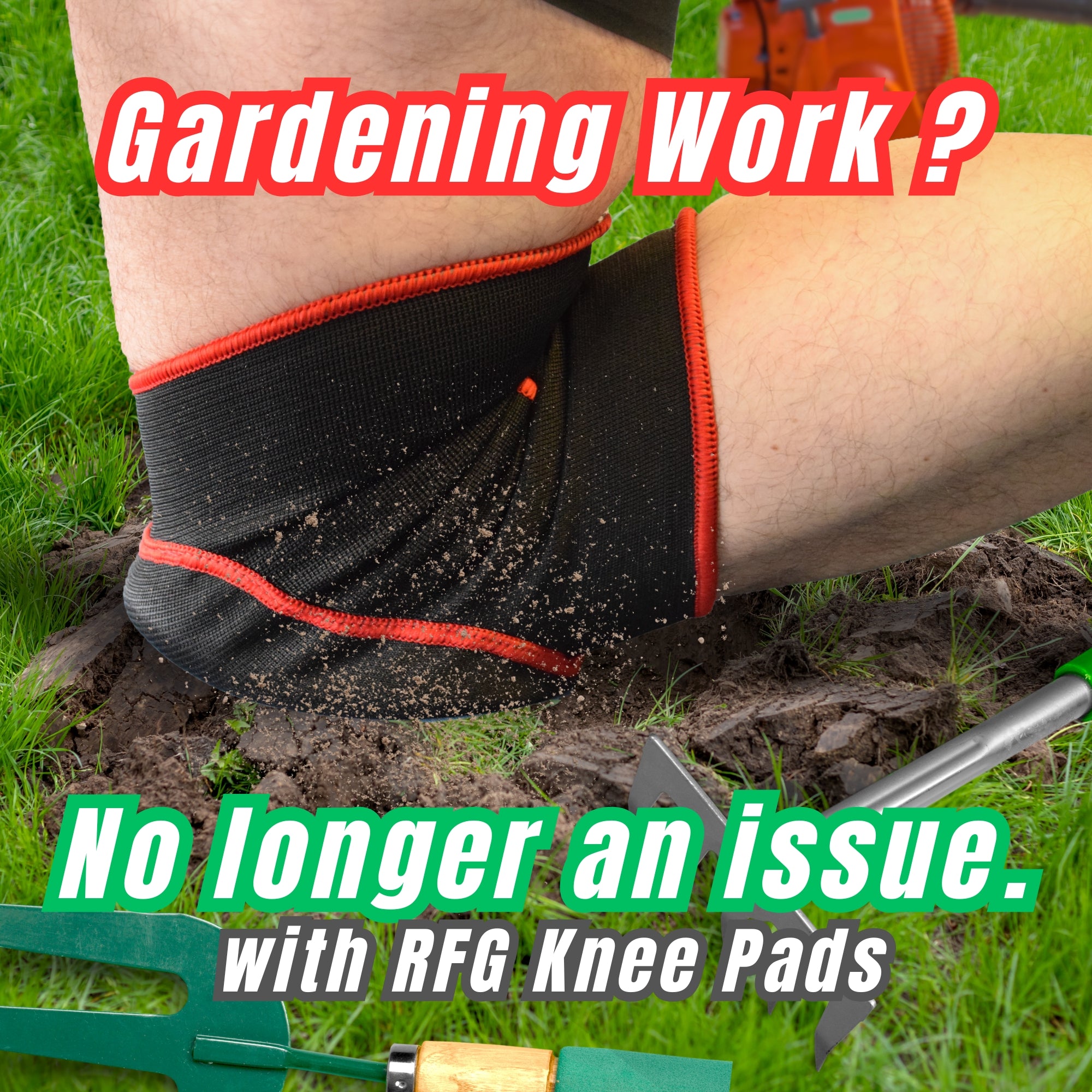Comfortable Anti-Slip Knee Support for Work, Gardening, & Sports (Men & Women)