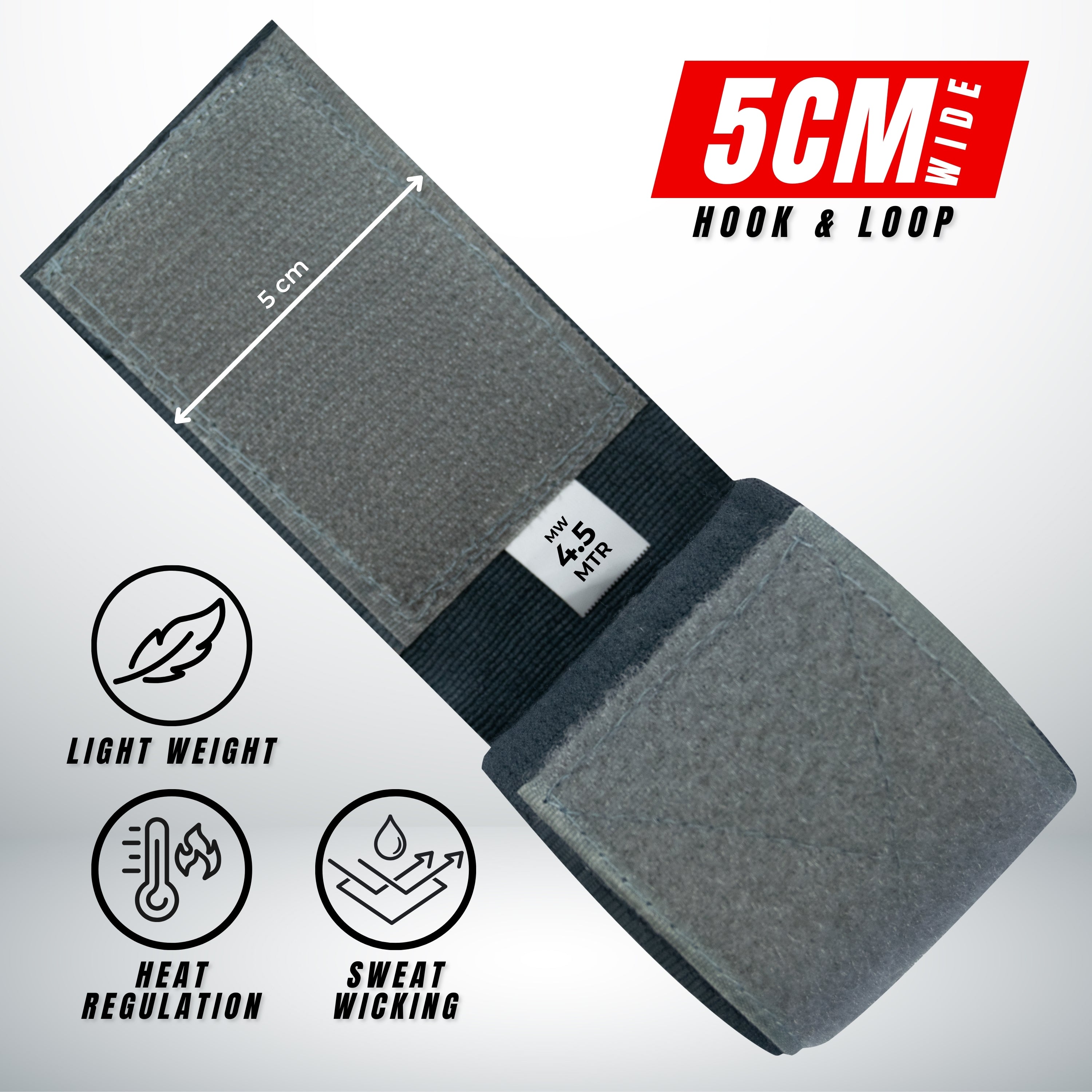 RFG Gears Boxing Hand Wraps – 2.5m, 3.5m, 4.5m Elastic Thumb Loop Bandages for Wrist Protection – Ideal for Muay Thai, MMA, Kickboxing Training Repton Fitness and Boxing Gears