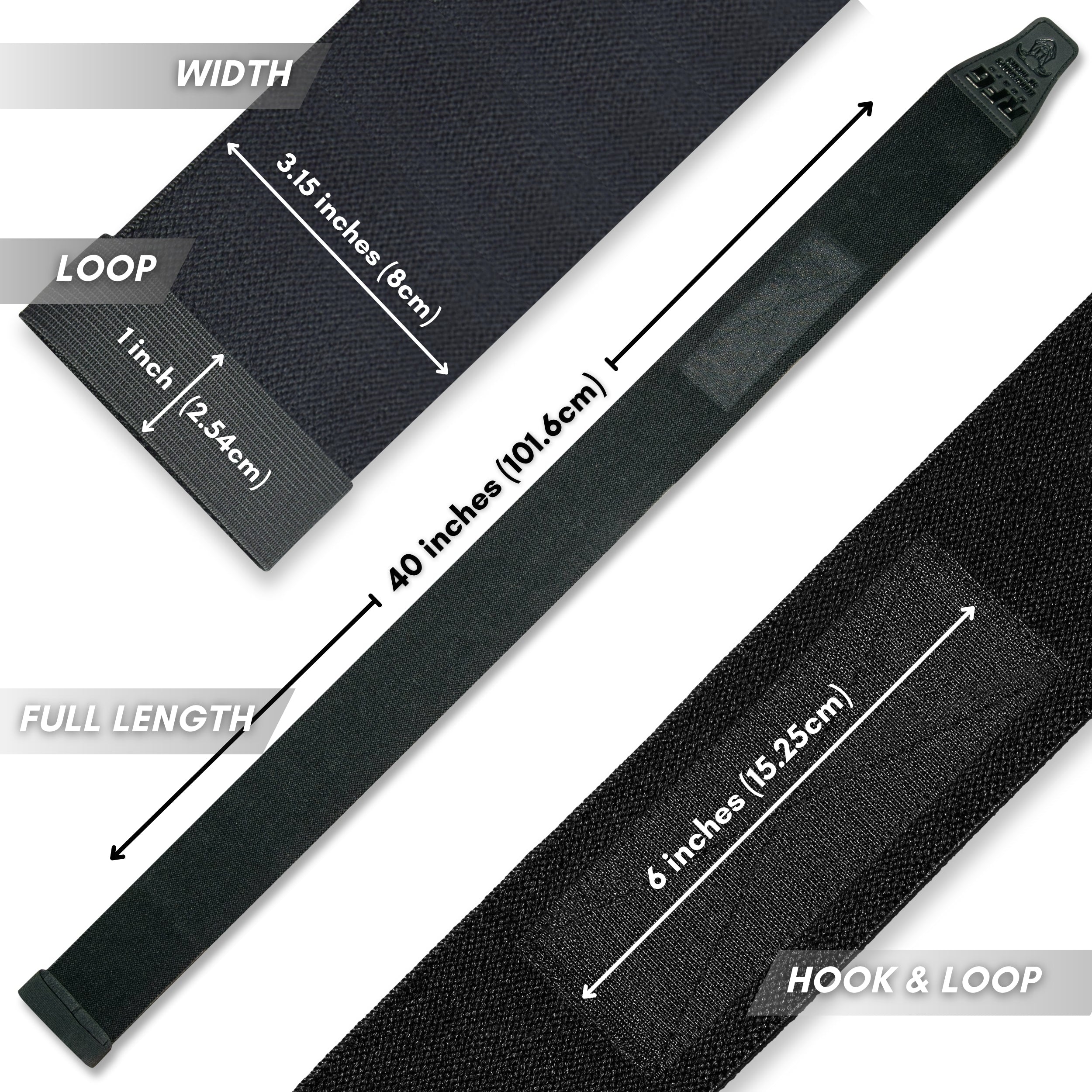 RFG Elbow Wraps – 40" Heavy Duty Compression Support for Weightlifting, Gym & Power Training (1 Pair) Repton Fitness Gear