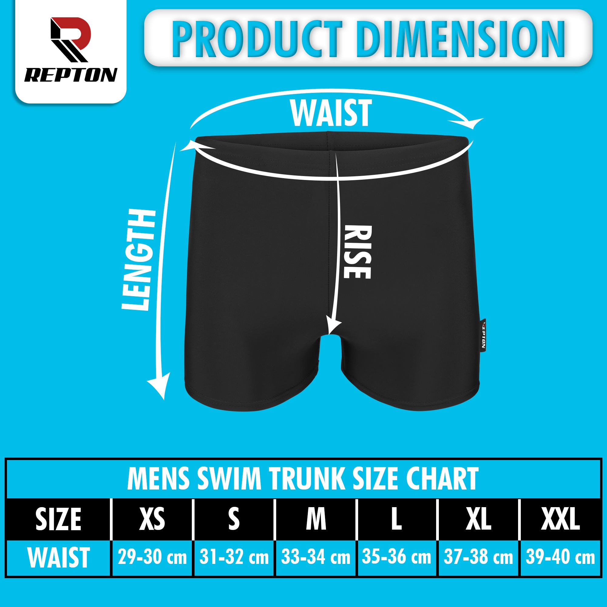Swim Shorts Kids Swimming Boxer Trunks Swimwear with Drawstrings Repton Fitness and Boxing Gears