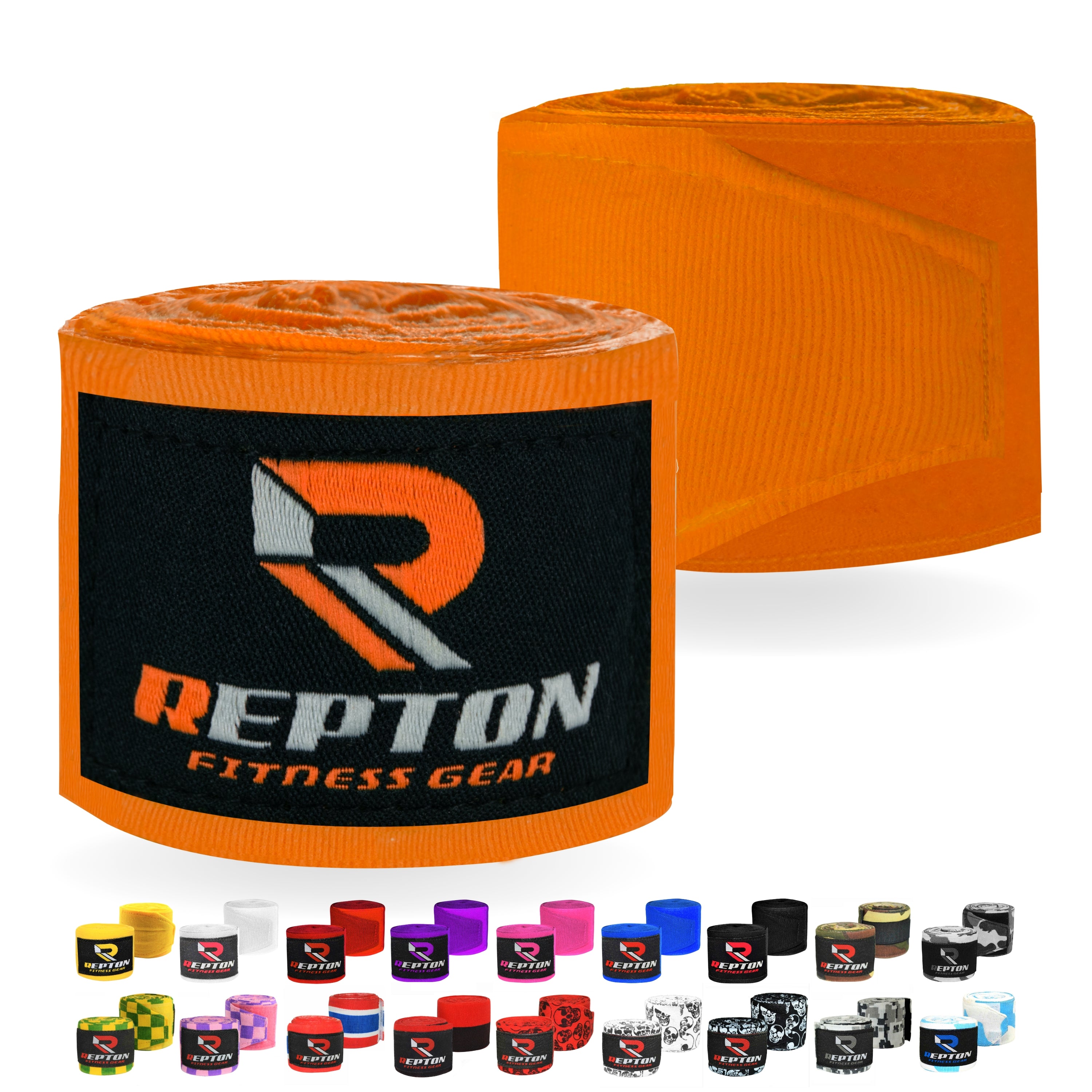 Boxing Hand Wraps for Men- Cotton Hand Gloves with Hook & Loop Strap & Thumb Loop -Elasticated Bandages Wrist Support tape - Great for MMA, Muay Thai, Kickboxing- Unisex Adult Pair