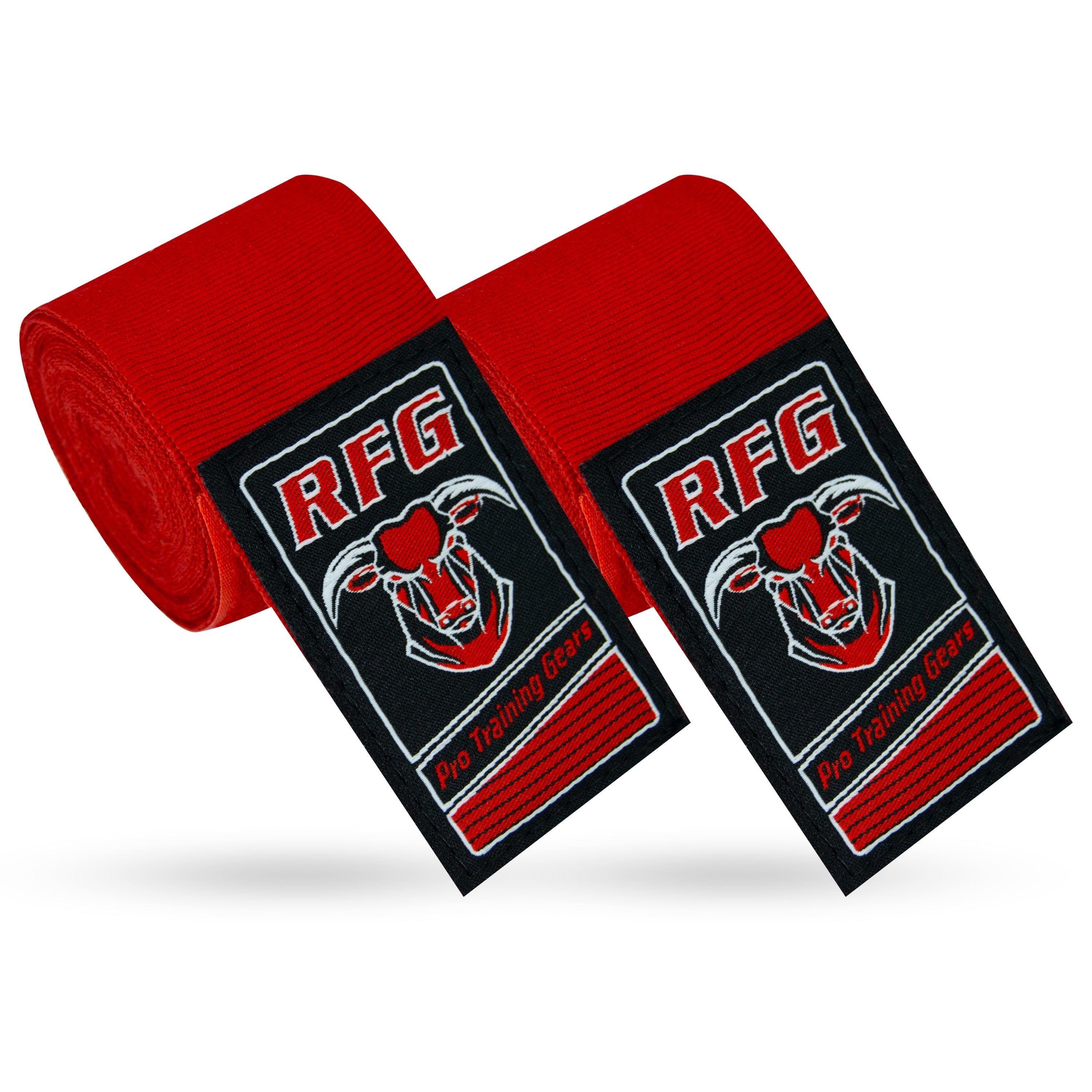 RFG Gears Boxing Hand Wraps – 2.5m, 3.5m, 4.5m Elastic Thumb Loop Bandages for Wrist Protection – Ideal for Muay Thai, MMA, Kickboxing Training Repton Fitness and Boxing Gears