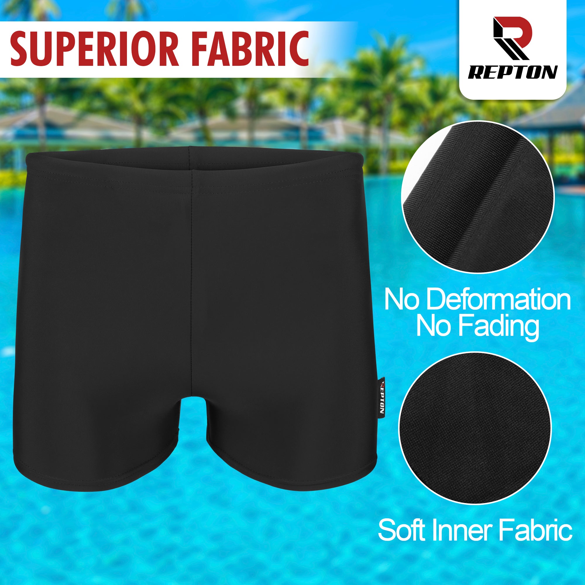 Swim Shorts Kids Swimming Boxer Trunks Swimwear with Drawstrings Repton Fitness and Boxing Gears