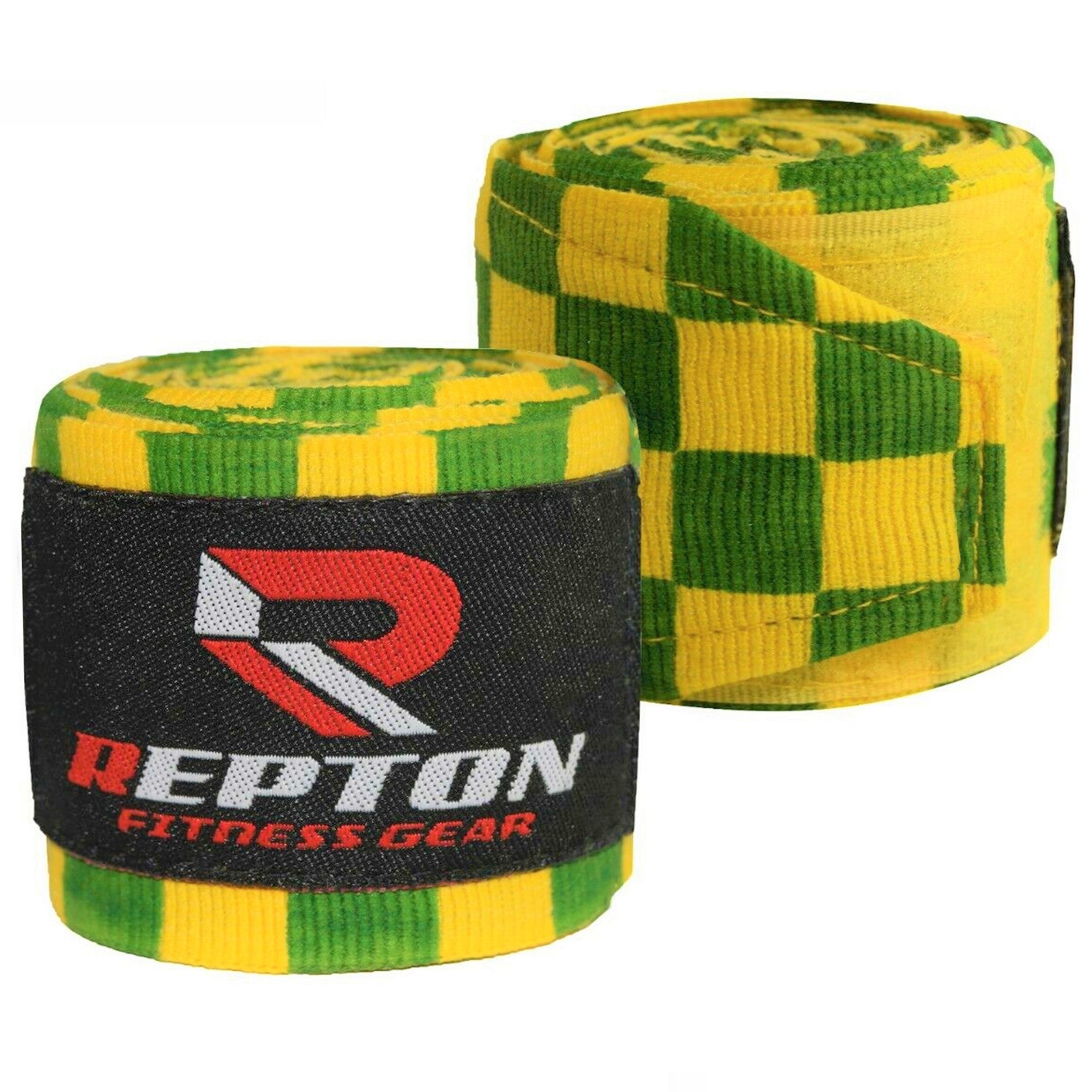 Boxing Hand Wraps for Men- Cotton Hand Gloves with Hook & Loop Strap & Thumb Loop -Elasticated Bandages Wrist Support tape - Great for MMA, Muay Thai, Kickboxing- Unisex Adult Pair Repton Fitness and Boxing Gears