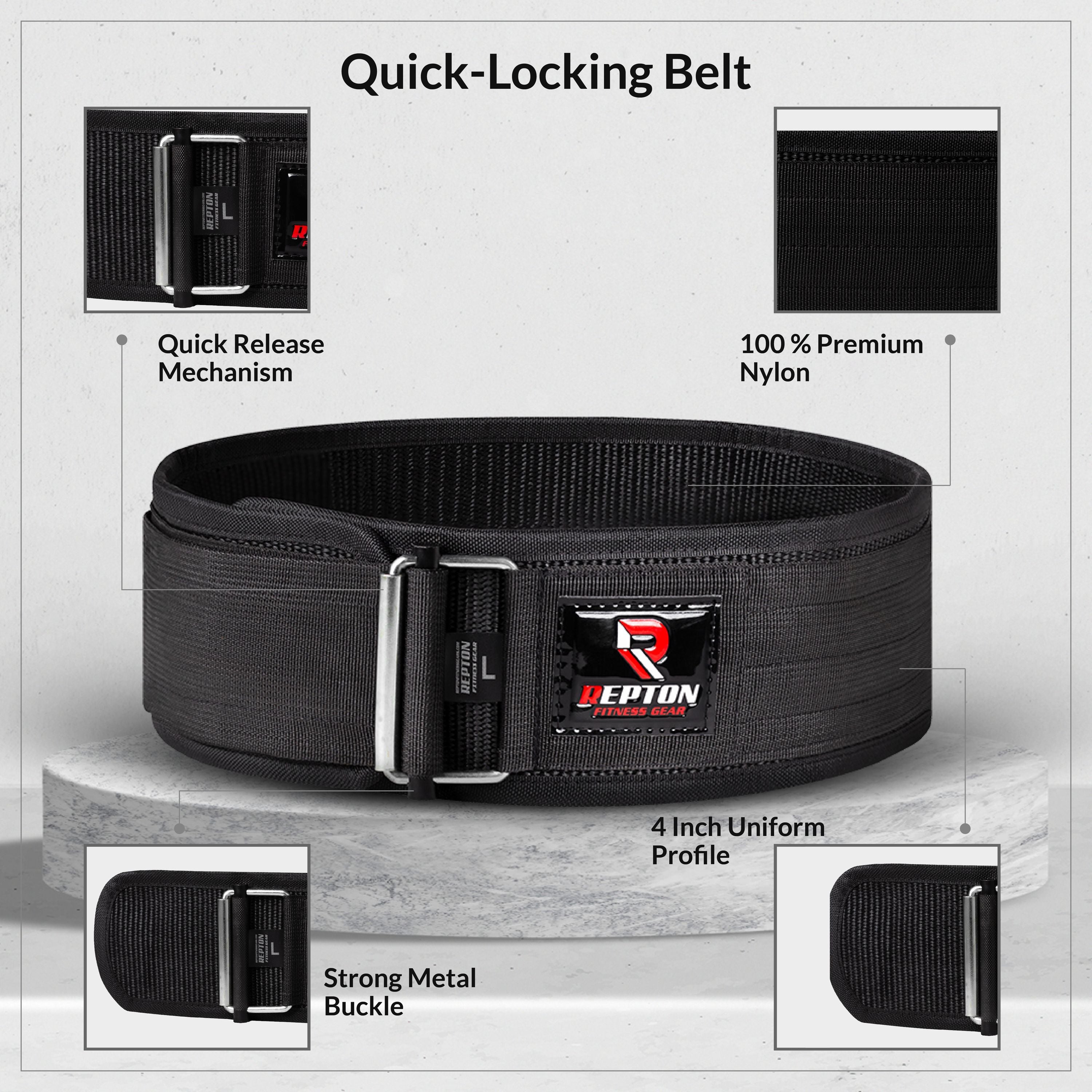 Nylon Self Lock Weightlifting Belt Repton Fitness and Boxing Gears