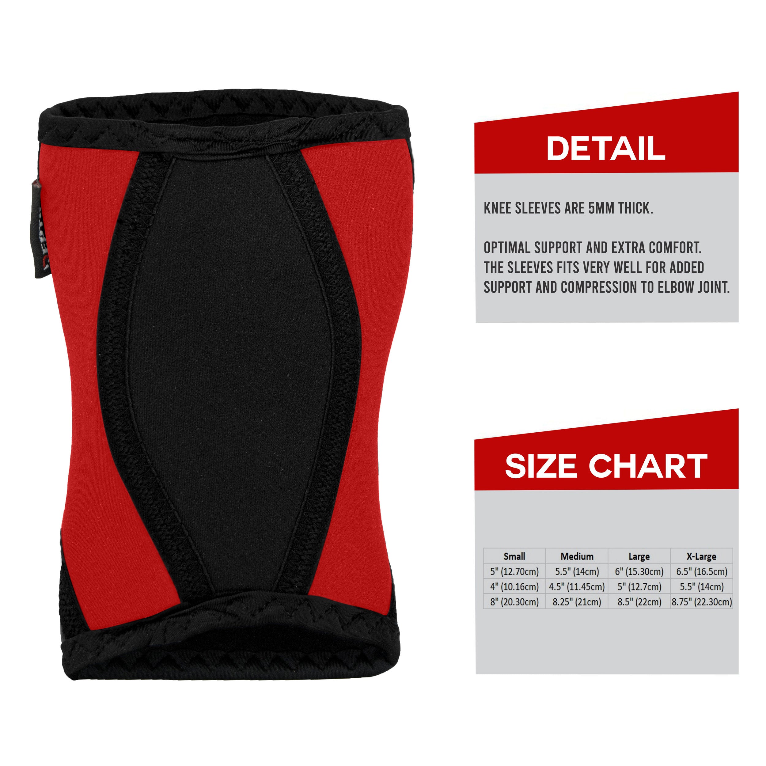 Knee Sleeve Pair Power Lifting Patella Support Brace Knee Protector Repton Fitness Gear