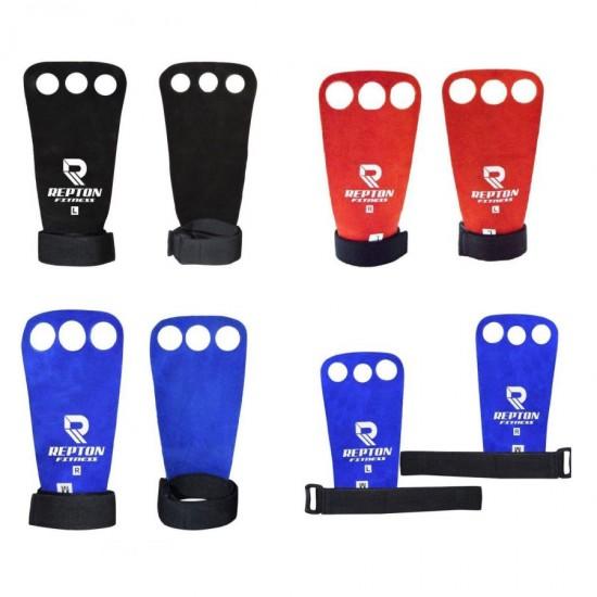 Leather Palm Grips Cross Fit Grips Unisex Repton Fitness Gear