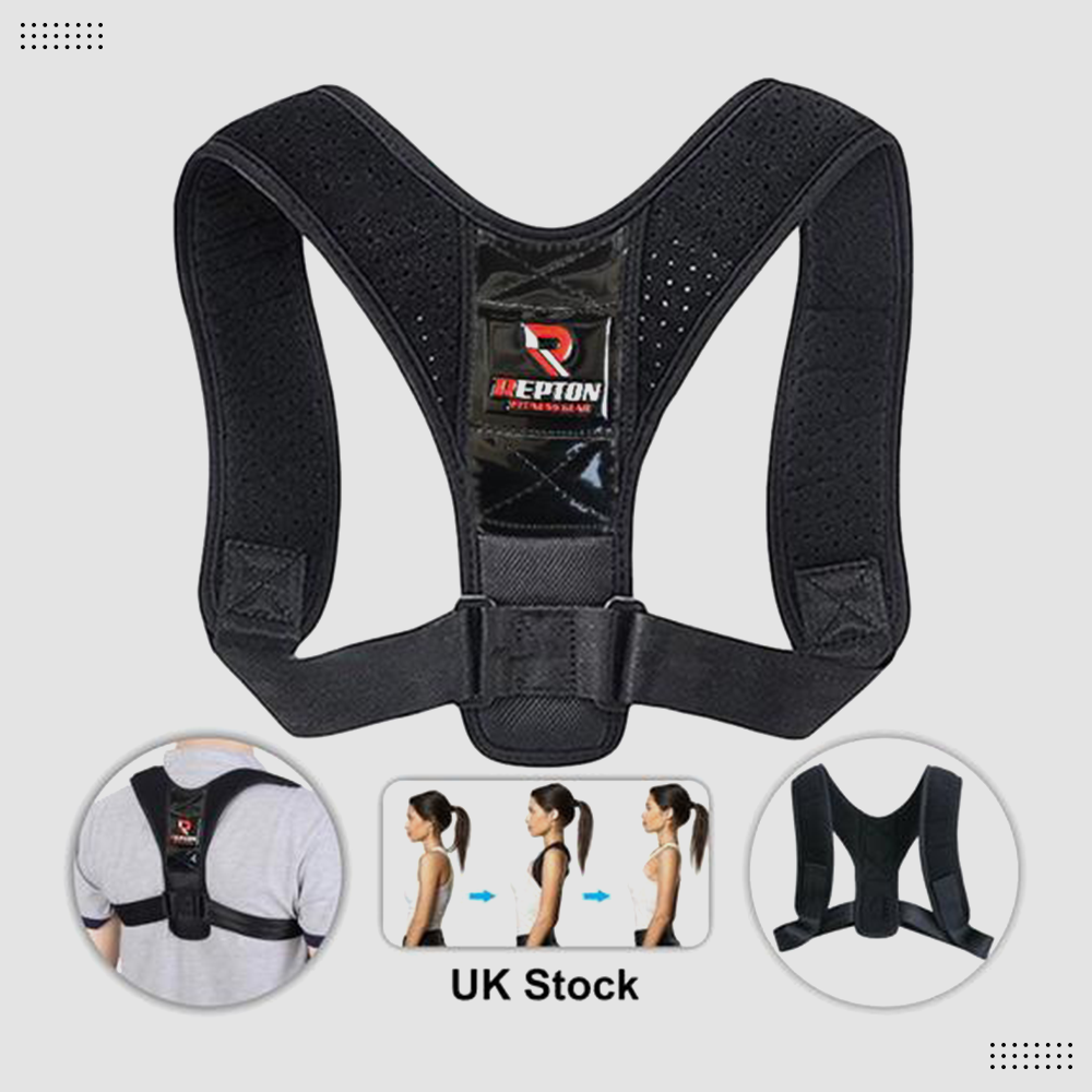 Posture Corrector For Men And Women Adjustable Upper Back Brace Clavicle Support Repton Fitness Gear