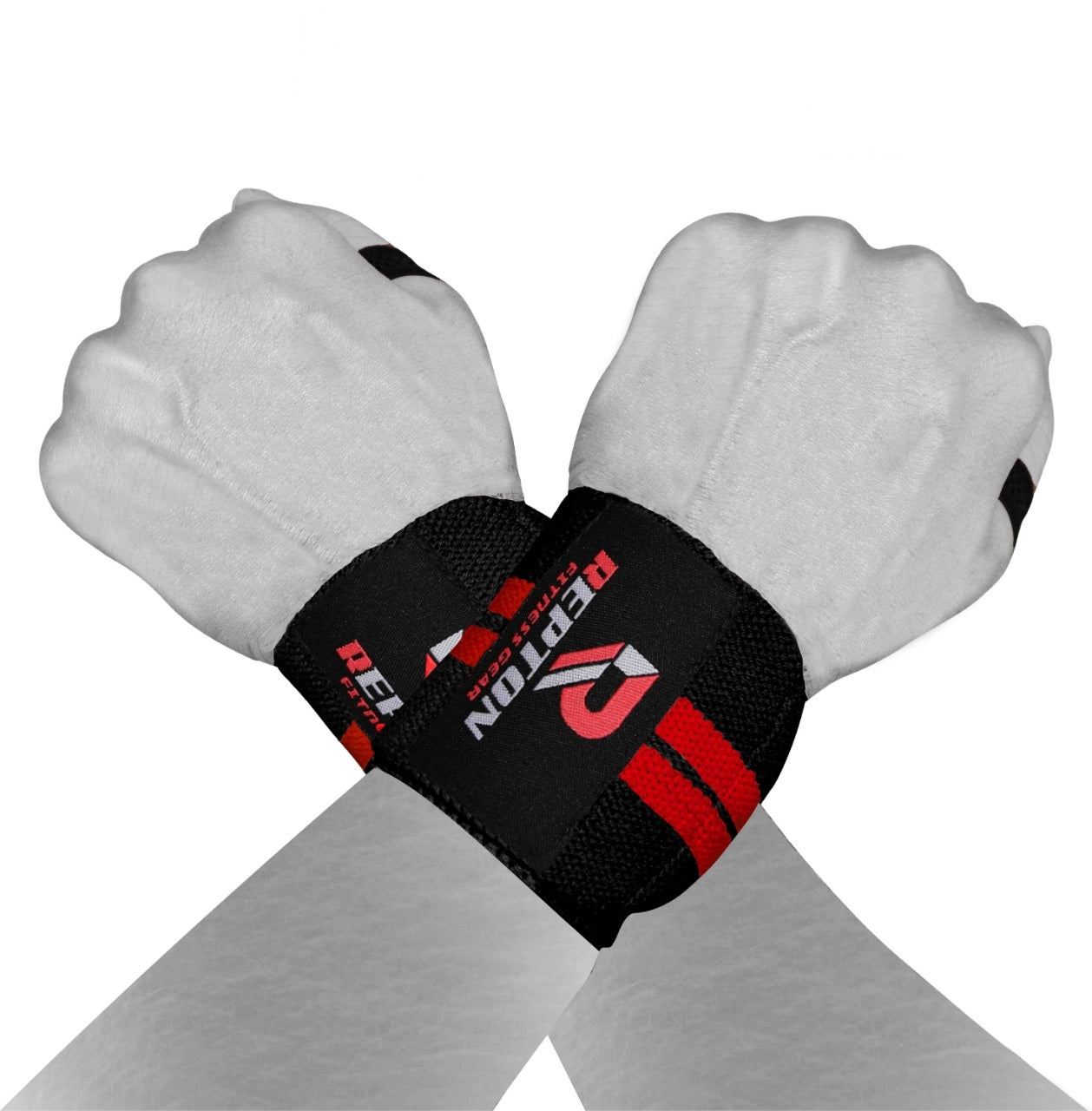 Weight Lifting Wrist Straps Elasticated Gym Wraps strength Grip Support Repton Fitness Gear