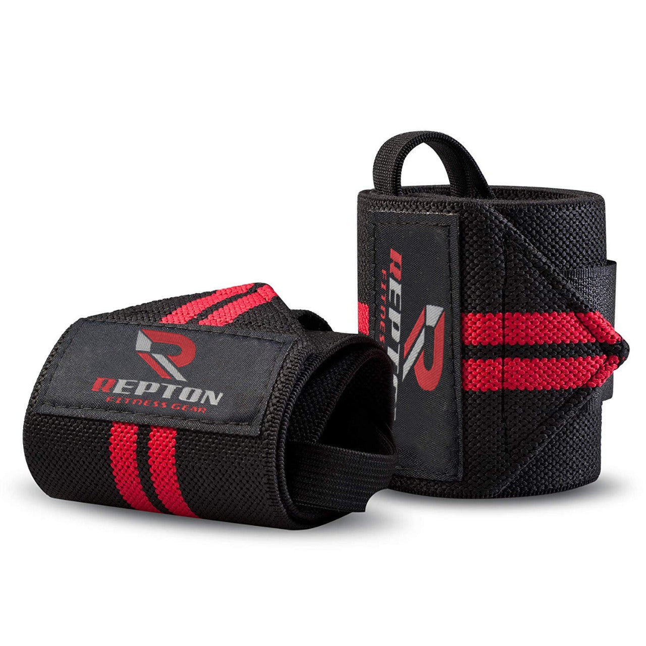 Weight Lifting Wrist Straps Elasticated Gym Wraps strength Grip Support Repton Fitness Gear