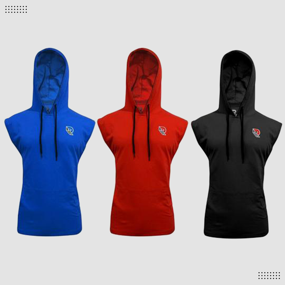 Repton Hooded Vest Gym Muscle Sleeveless Tank Tops