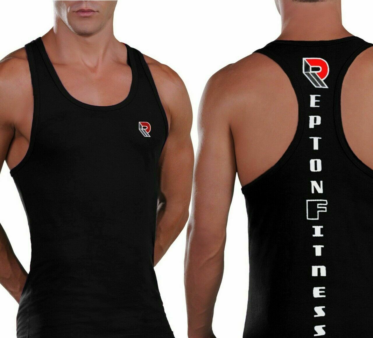 Gym Men's Muscle Sleeveless Tank Top T-Shirt Bodybuilding Sport Gym Vest Fitness Repton Fitness Gear