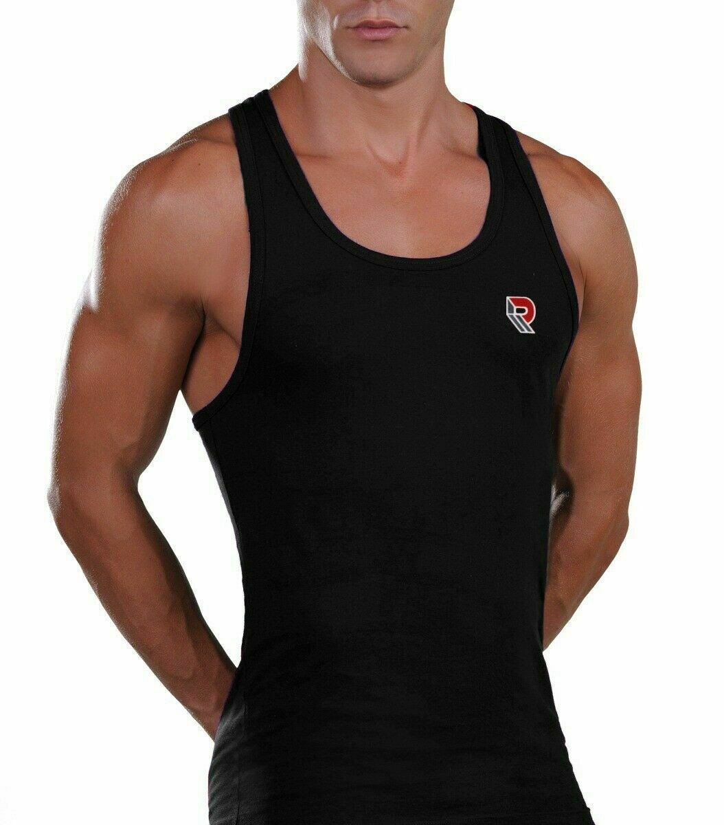 Gym Men's Muscle Sleeveless Tank Top T-Shirt Bodybuilding Sport Gym Vest Fitness Repton Fitness Gear