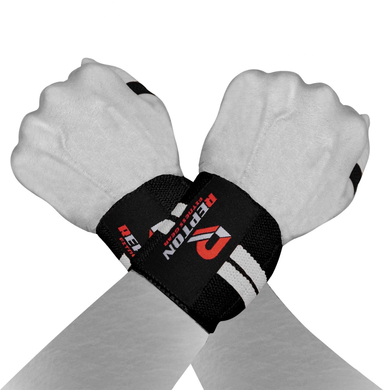 Weight Lifting Wrist Straps Elasticated Gym Wraps strength Grip Support Repton Fitness Gear